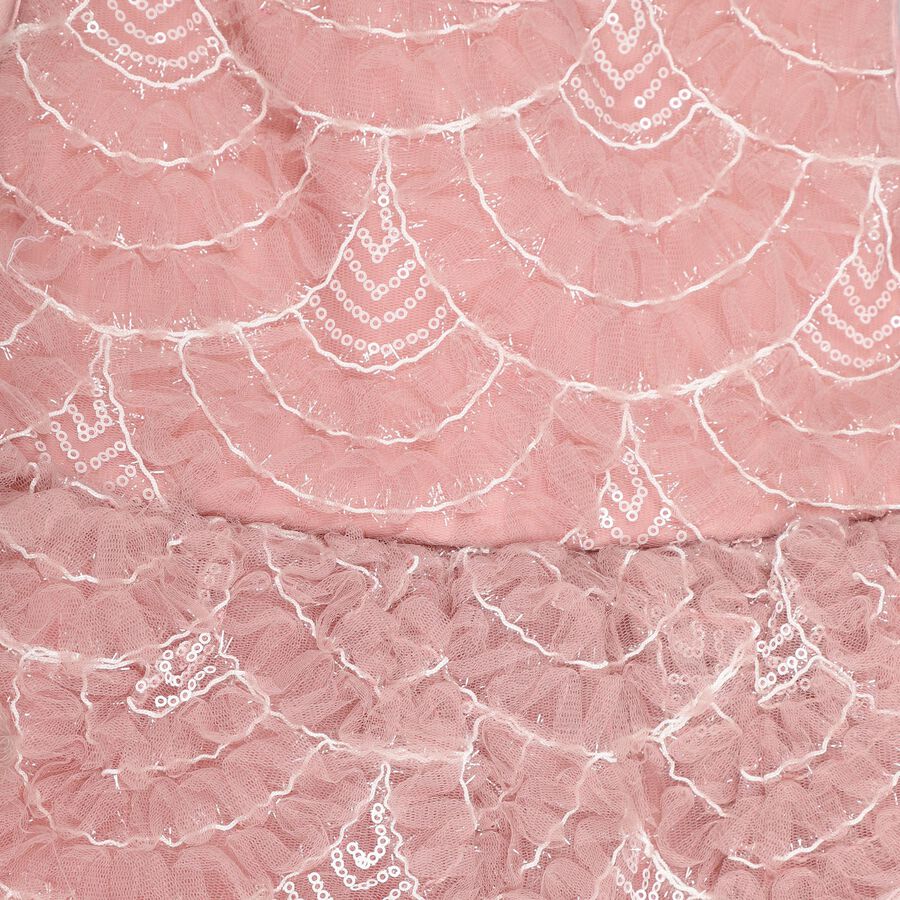 Girls' Frock , हल्का गुलाबी, large image number null