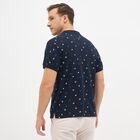 Men's Collared Half Sleeves T-Shirt , Navy Blue, small image number null