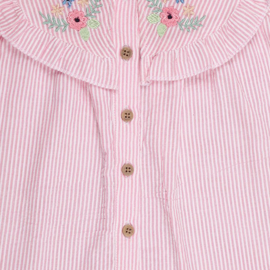 Infants' 100% Cotton Regular Collar Shirt , Light Pink, large image number null