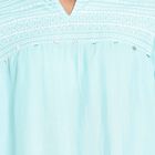 3/4th Sleeves Straight Kurti, Aqua, small image number null