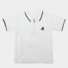 Boys White Polo Neck Polo Boys T-Shirt, ऑफ व्हाइट, small