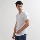Men's White Cotton Regular Collar Casual Shirt, White, small image number null