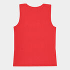 Boys Round Neck T-Shirt, Red, small image number null