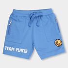 Boys' 100% Cotton Bermudas, Mid Blue, small image number null