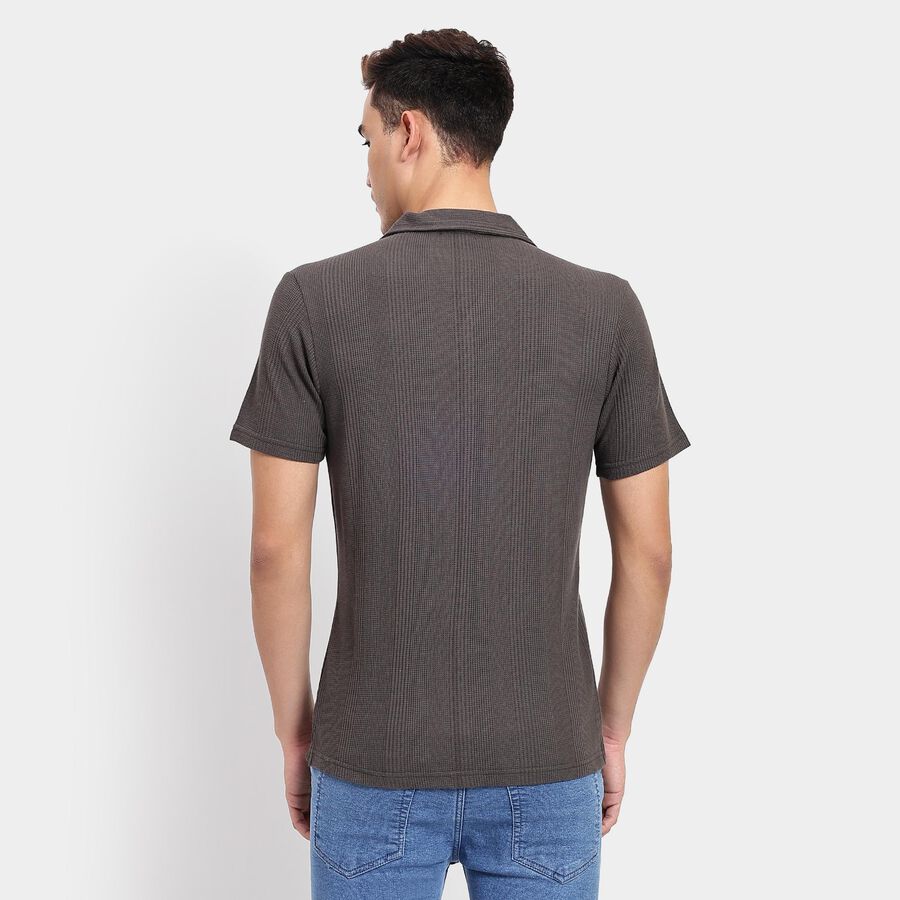 Men's Casual Shirt, Dark Grey, large image number null