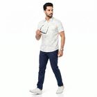 Men's Aqua Cotton Spread Collar Regular Fit Shirt, एक्वा, small