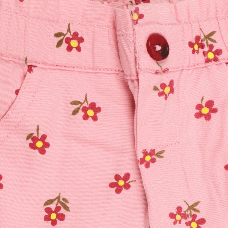 Infants' 100% Cotton Half Pant , Light Pink, large
