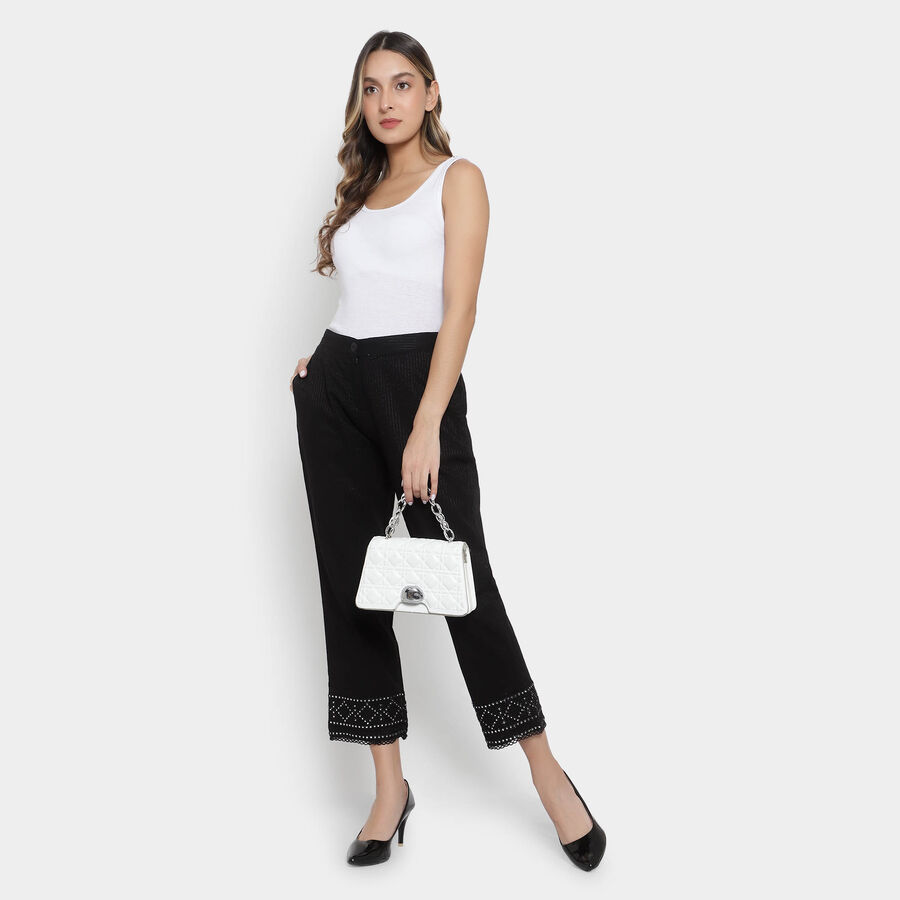 Cotton Palazzo, Black, large image number null