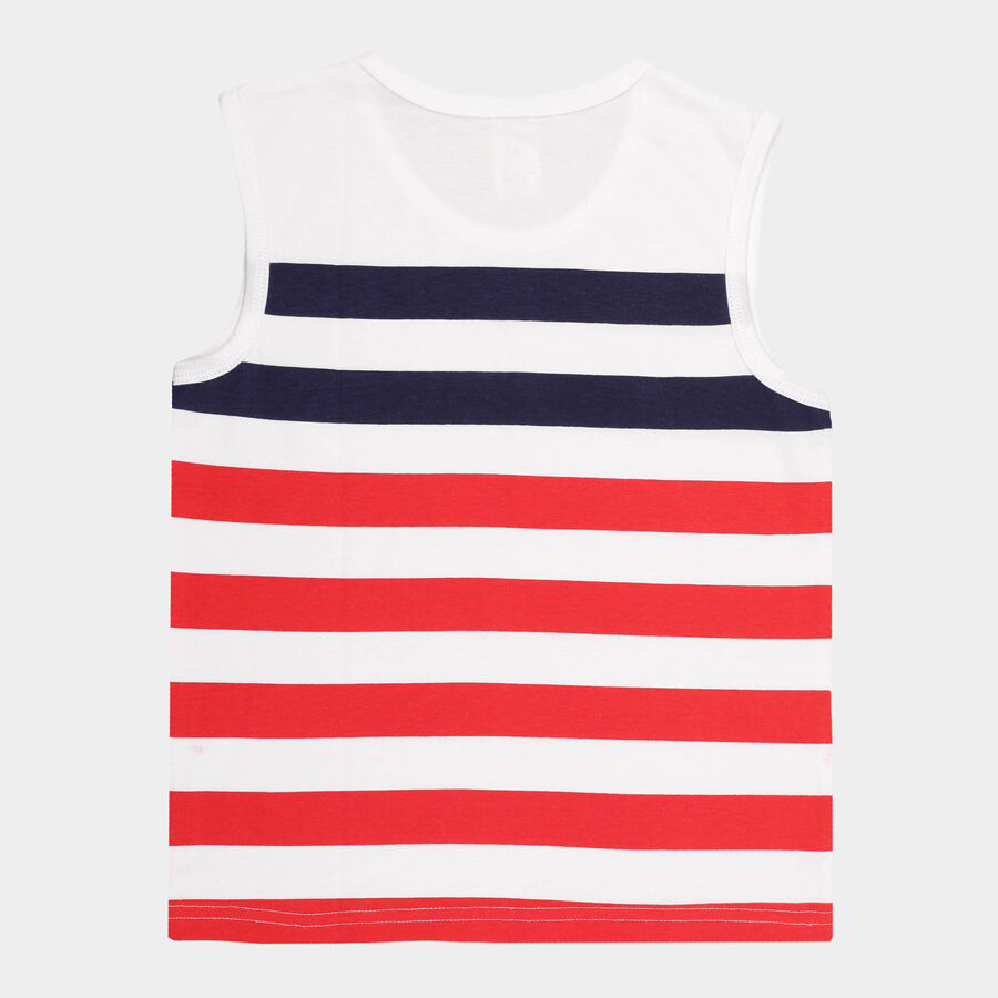 Boys Stripes T-Shirt, Red, large image number null