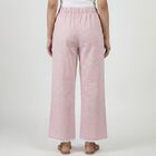 Women's Pink High-Waist Solid Palazzos, Light Pink, small
