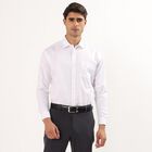 Men's Snow White Spread Collar Casual Shirt, White, small image number null