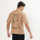 Men's 100% Cotton Round Neck Half Sleeves T-Shirt, गहरा पीला, small image number null