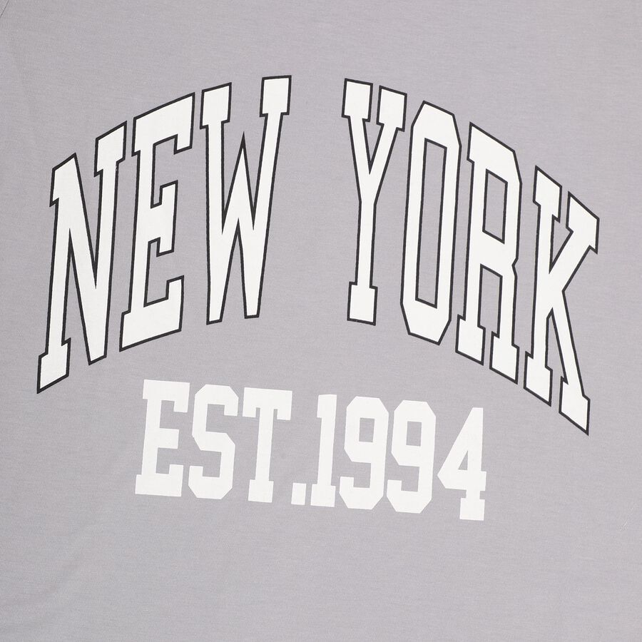 Boys' Light Grey Crew Neck Casual Full Sleeve T-Shirt, Light Grey, large image number null
