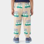 Boys Beige Graphic Print Jogger Pyjama, Beige, small