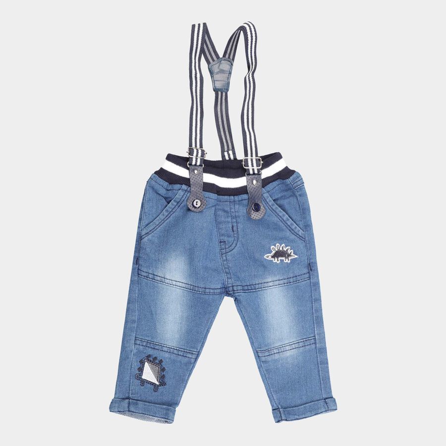 Infants Jogger Fit Jeans, Dark Blue, large image number null