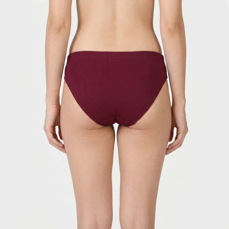 Women's Purple Regular Fit Solid Panty, बैंगनी, large