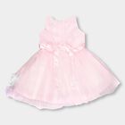Girls' Bright Pink Sleeveless Party Wear Frock, हल्का गुलाबी, small image number null