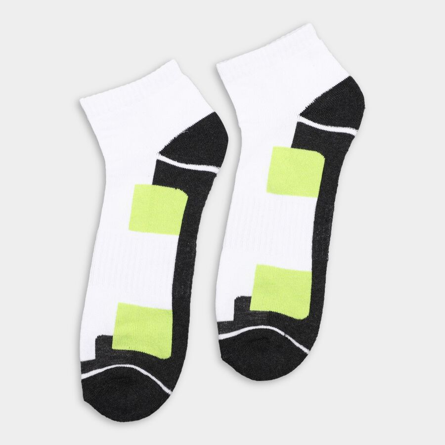 Men's Socks (Pack of 2), चारकोल, large