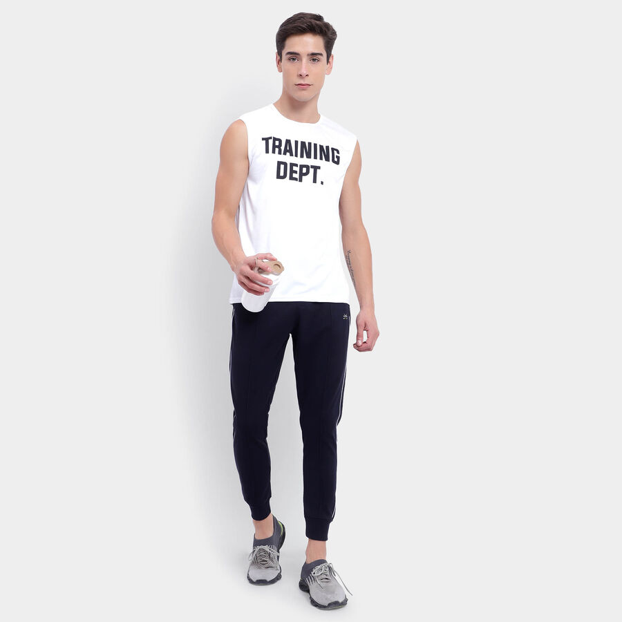 Cut & Sew Track Pants, Navy Blue, large image number null