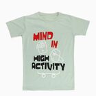 Boys' Half Sleeves T-Shirt, Light Green, small image number null