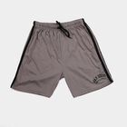 Boys Grey Regular Fit Athletic Bermuda Shorts, हल्का ग्रे, small