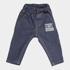 Infants Basic Wash Elasticated Jeans, Mid Blue, small image number null