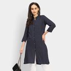 Ladies' Kurta, Navy Blue, small image number null