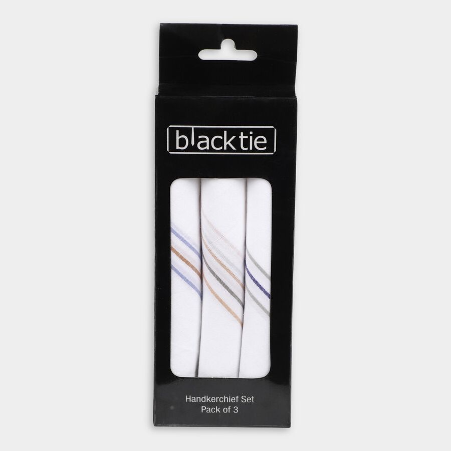 Men's Cotton Hanky, सफ़ेद, large