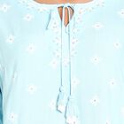 3/4th Sleeves Straight Kurta, Light Blue, small image number null