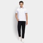Men's 100% Cotton Collared Half Sleeves T-Shirt, White, small image number null