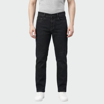Men's Grey Slim Fit Washed Jeans