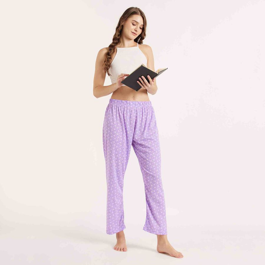Printed Pyjama, लाइलेक, large image number null