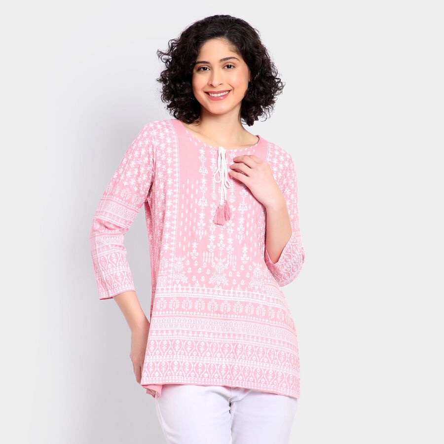 Ladies' Kurti, Pink, large image number null