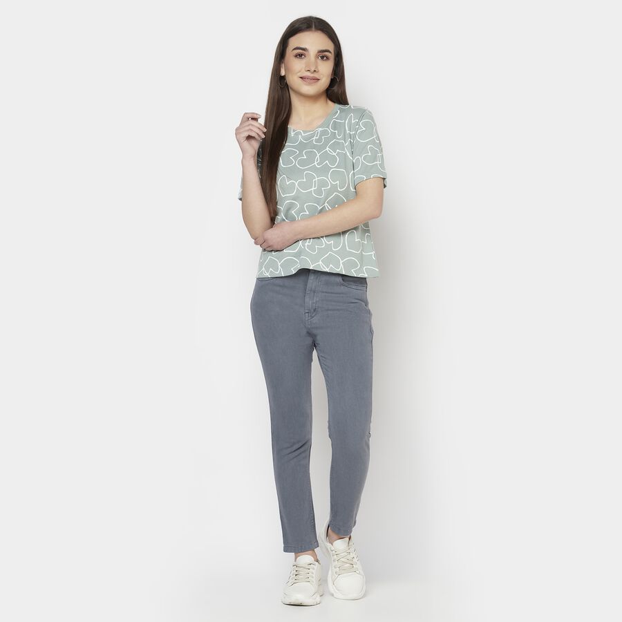 High Rise Skinny Jeans, Dark Grey, large image number null