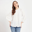 Embellished Full Sleeve Shirt, Off White, small image number null