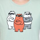 Ladies' 100% Cotton Round Neck T-Shirt , हल्का हरा, small