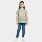 Girls' T-Shirt, हल्का हरा, small