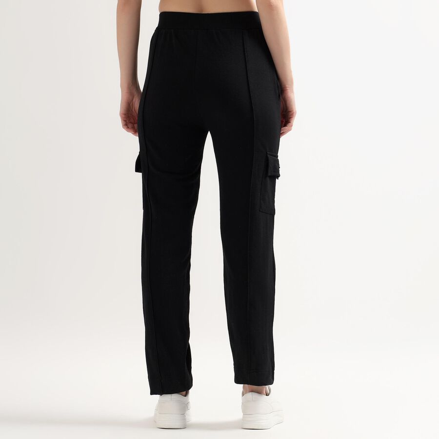 Ladies' Regular Track Pants, काला, large image number null