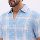 Men's Light Blue Classic Casual Shirt, Light Blue, small