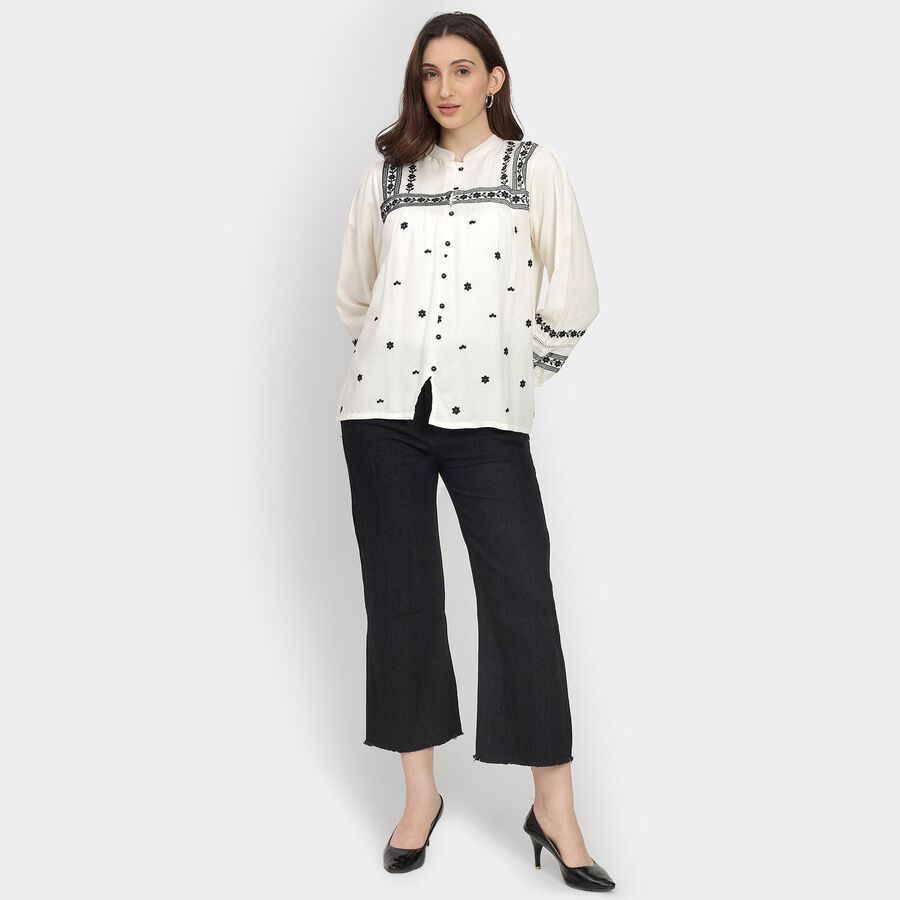 Ladies' Shirt, ऑफ व्हाइट, large image number null
