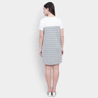 Stripes Dress, Melange Mid Grey, small image number null