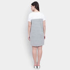 Stripes Dress, मिश्रित मध्यम ग्रे, small image number null