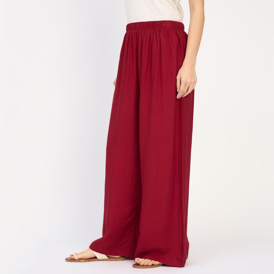 Ladies' Palazzos, मरून, large image number null