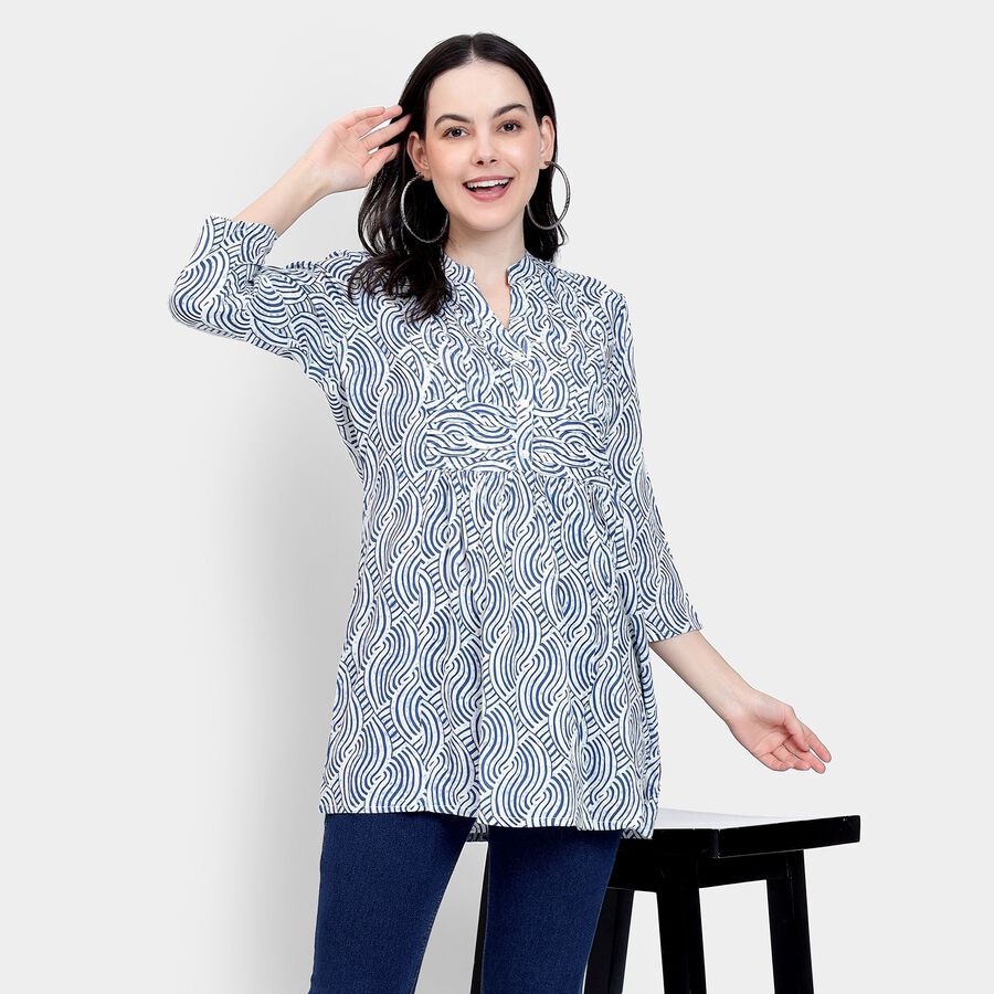 Ladies' Kurta, Navy Blue, large image number null