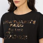Ladies' 100% Cotton Crop  Top, Black, small image number null