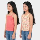 Girls' Vest, पीच, small