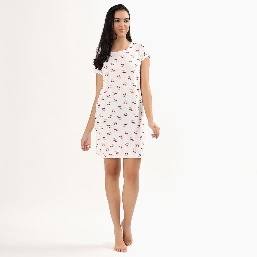 Ladies' Nighty, सफ़ेद, large image number null