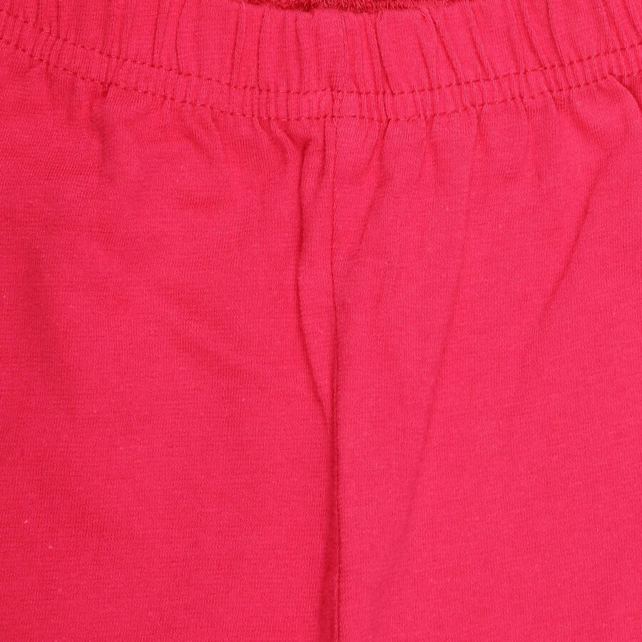 Girls' Cotton Blend Full-Length Legging, Fuchsia, large image number null