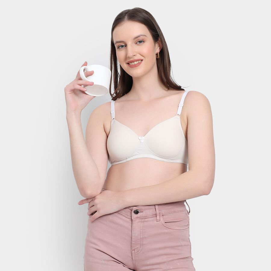 Ladies' Bra , Off White, large image number null