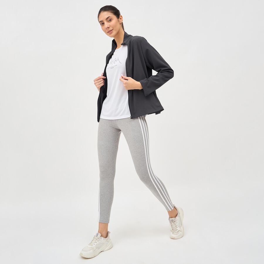 Women's Dark Grey Collar Style Jacket, Dark Grey, large image number null